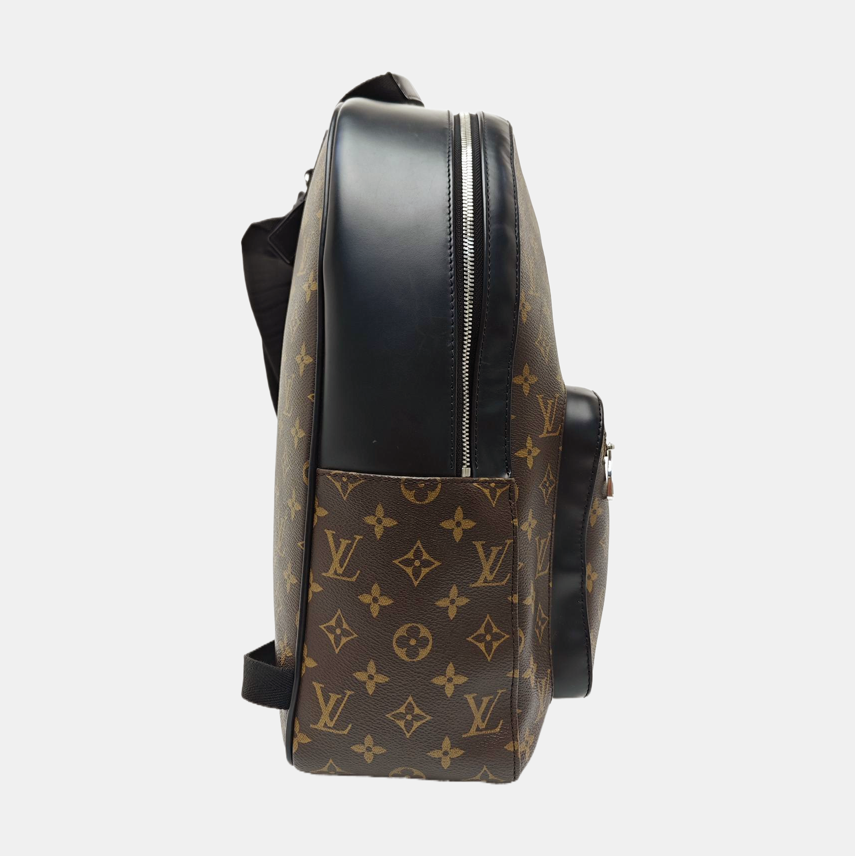 JOSH Monogram Coated Canvas Brown