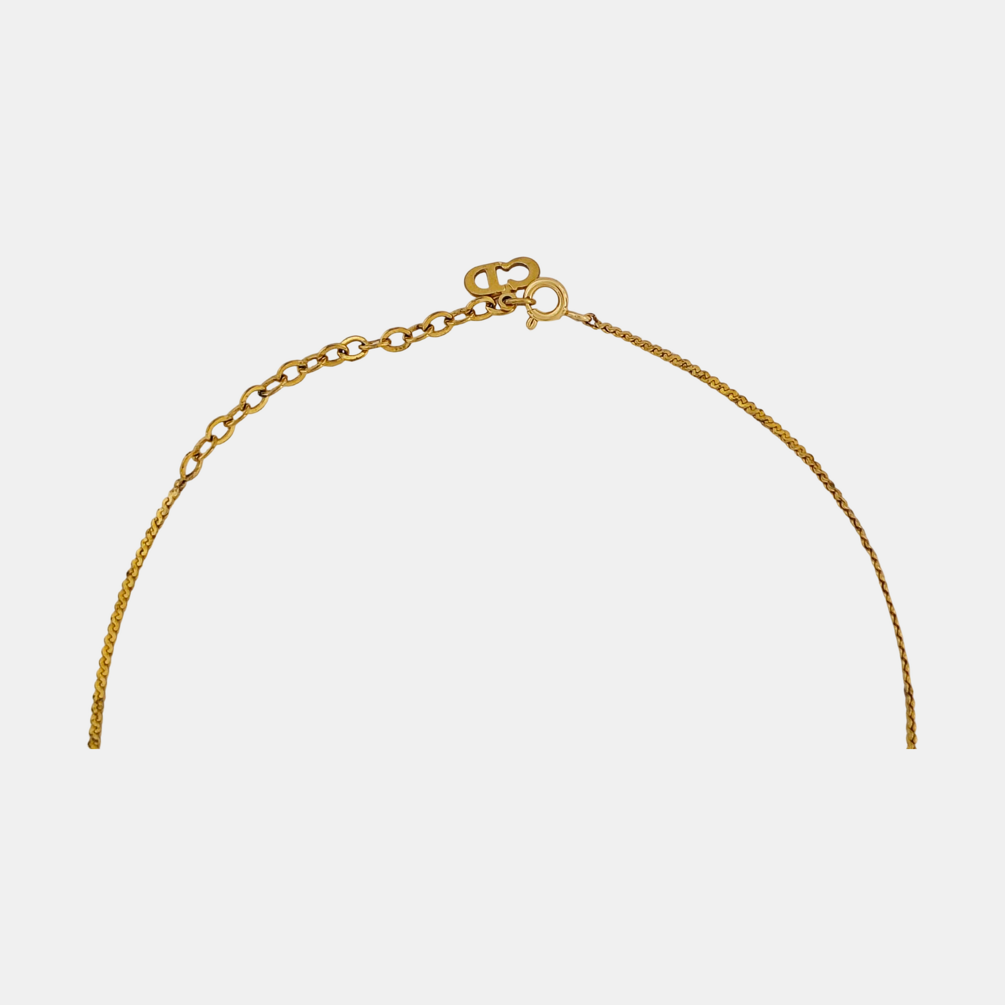 Petit CD Metal Gold Necklace