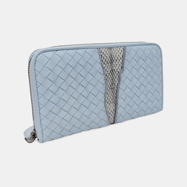 Lambskin Wallet Blue