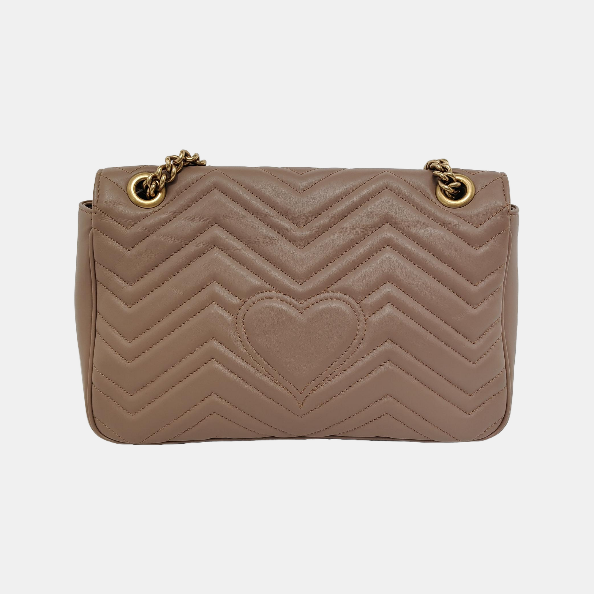 GG Marmont Large Quilted Calfskin Beige