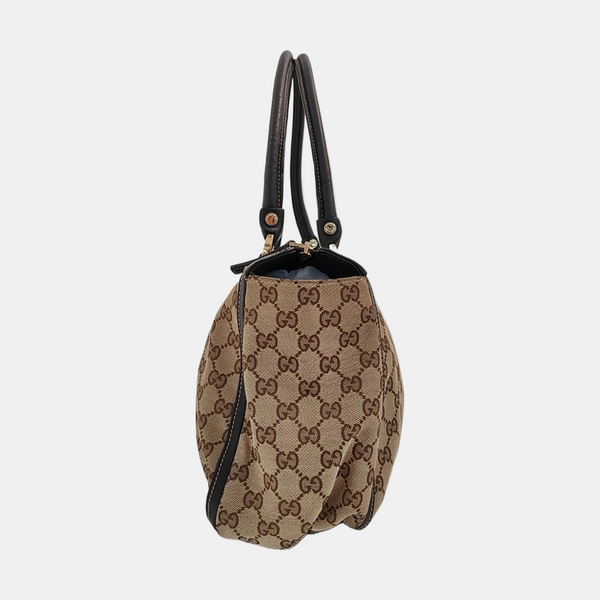 Abbey Monogram Canvas Beige