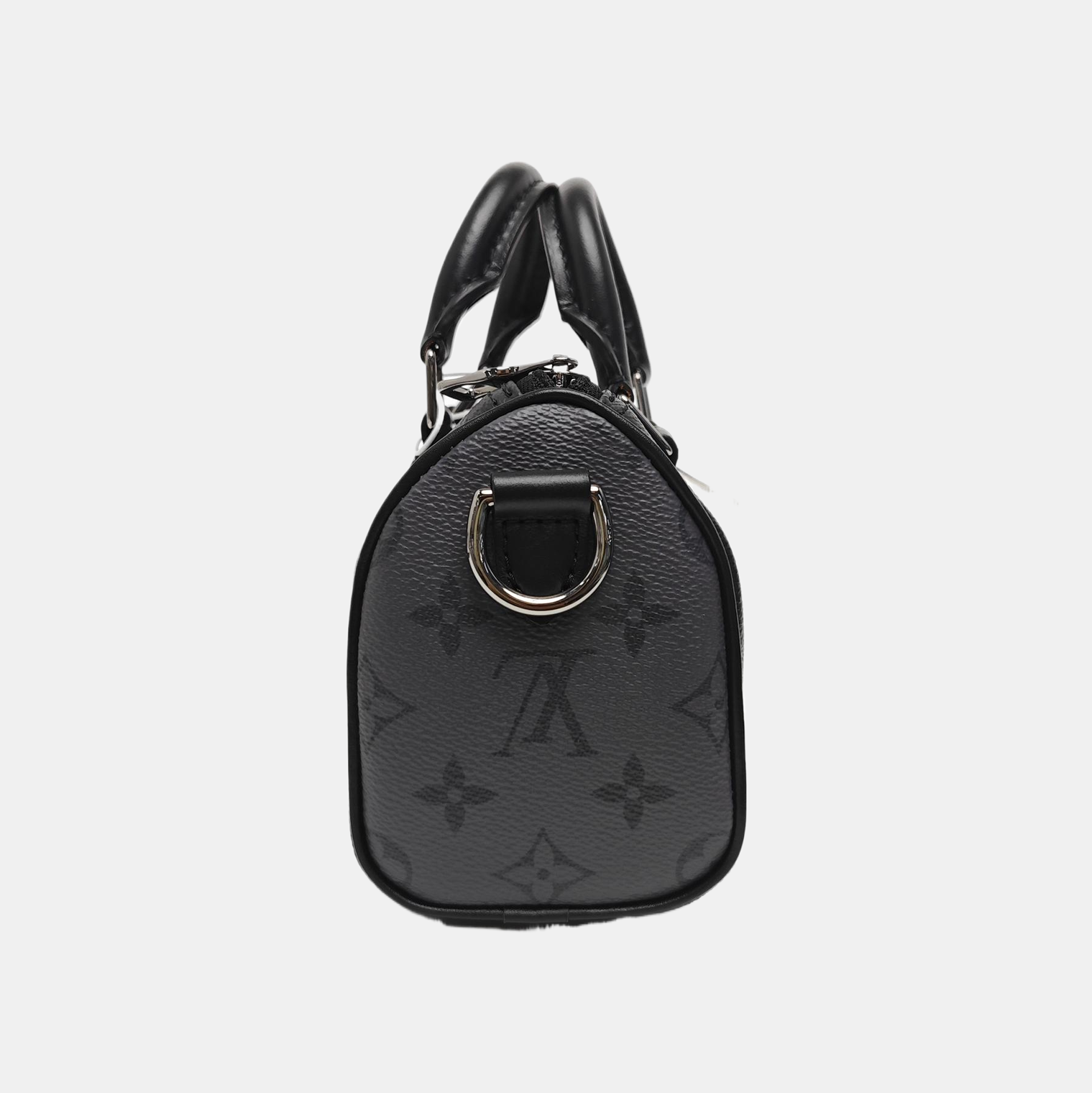 KEEPALL Mini Monogram Coated Canvas Black