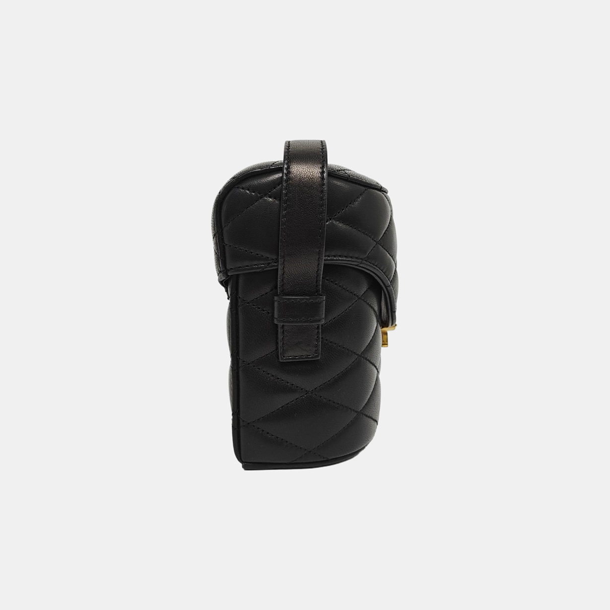 Quilted Lambskin Shoulder Bag Black
