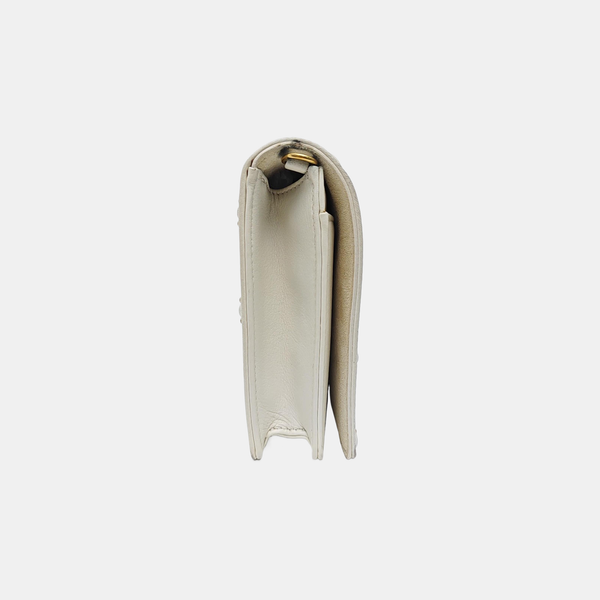 Diorama Cannage Lambskin White