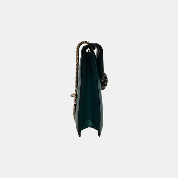 SERPENTI FOREVER Small Stingray Leather Green