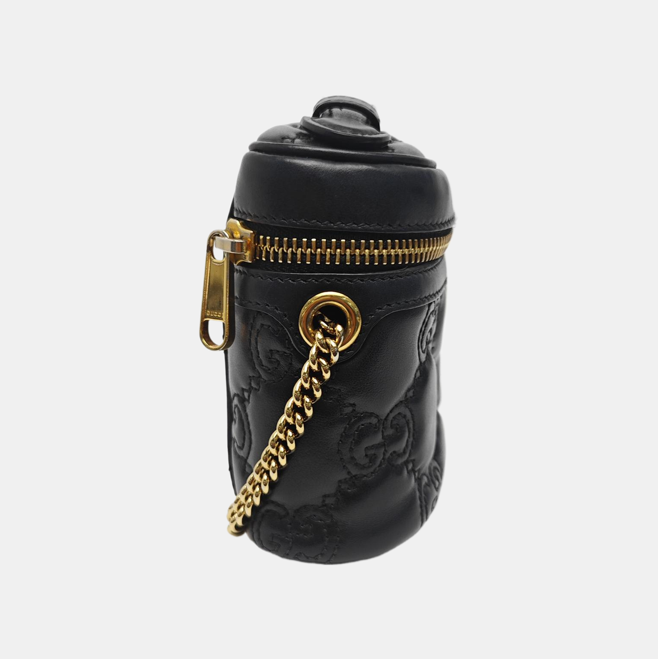Monogram Calfskin Crossbody Bag Black