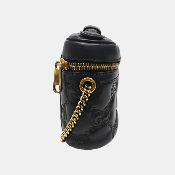 Monogram Calfskin Crossbody Bag Black