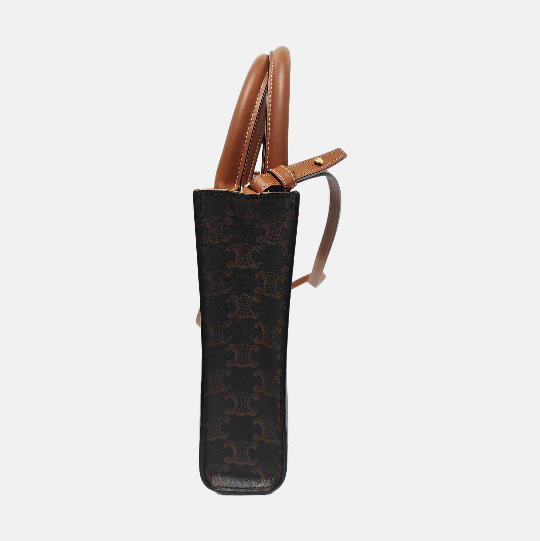 CABAS CELINE Mini Coated Canvas Brown