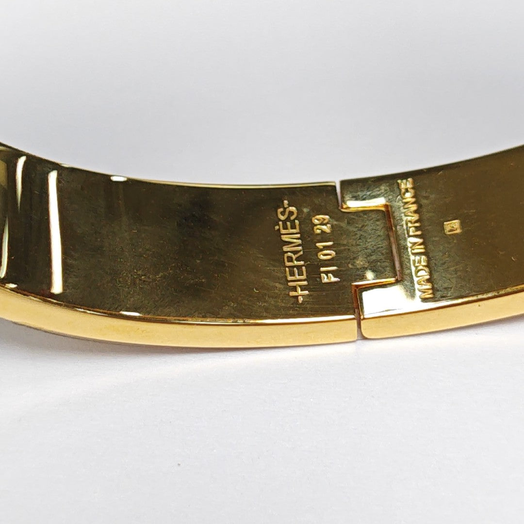 Clic H Metal Gold Bangle