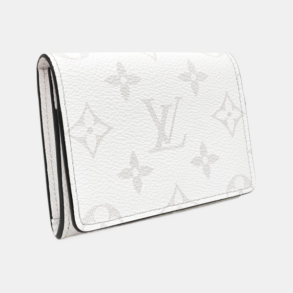 Monogram Coated Canvas Card Holder White