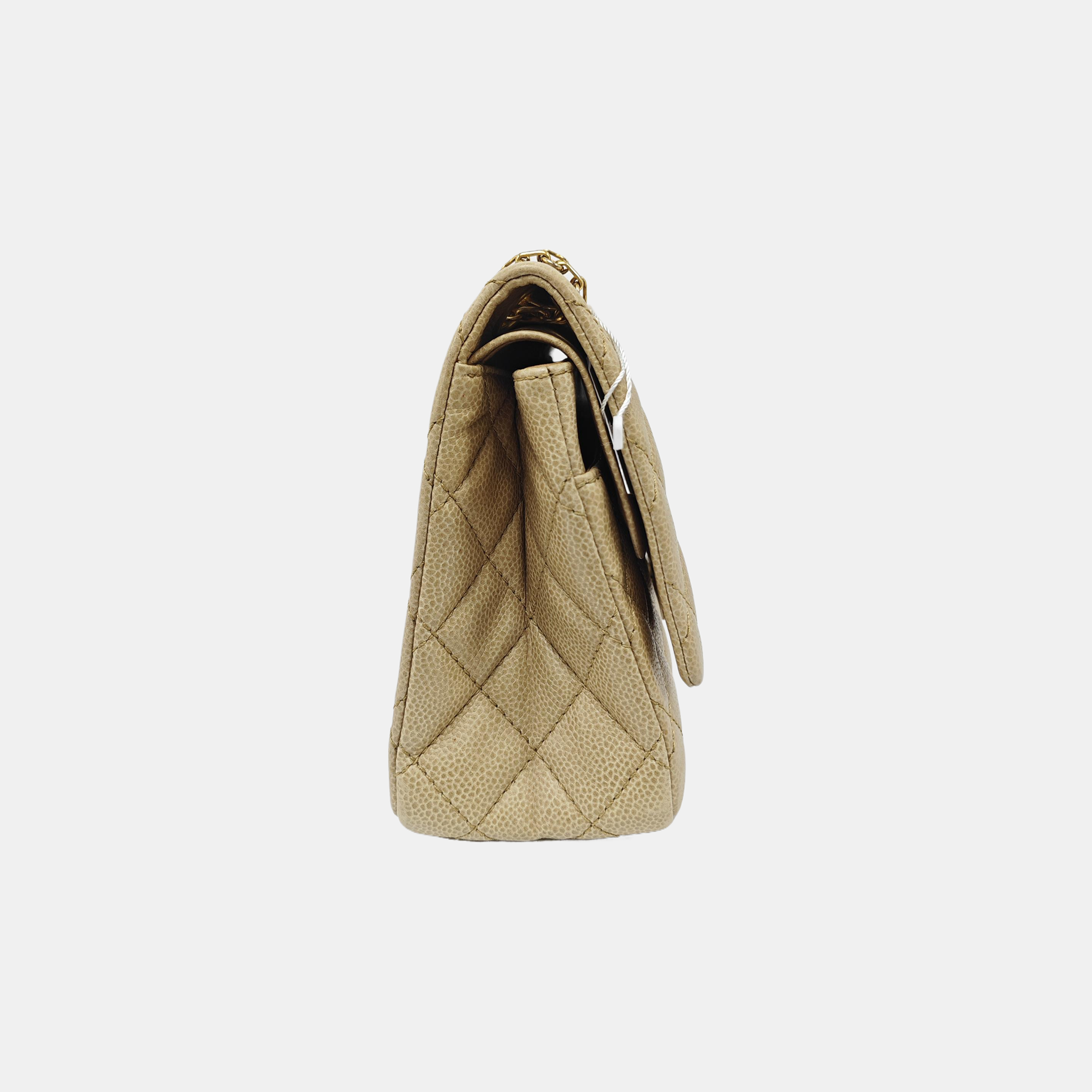 2.55 227 Quilted Grained Calfskin Beige