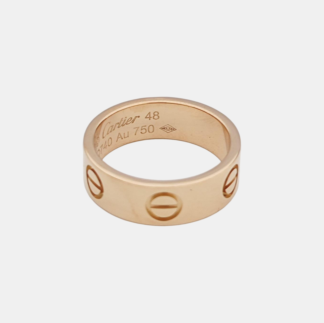 LOVE 18k Rose Gold Ring EU 48