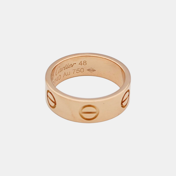 LOVE 18k Rose Gold Ring EU 48
