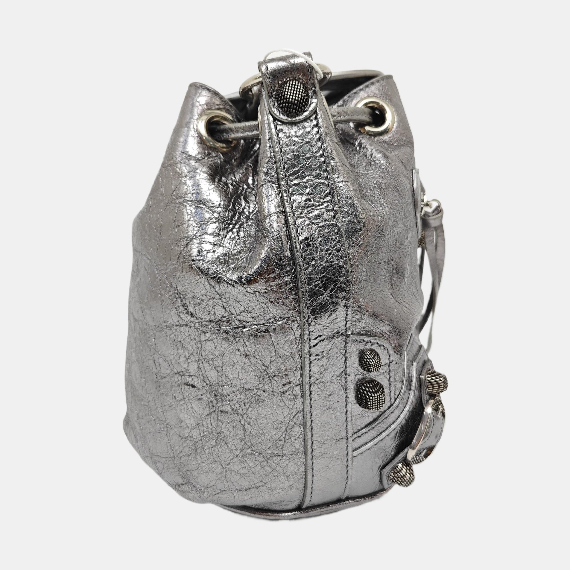 Le Cagole Calfskin Silver