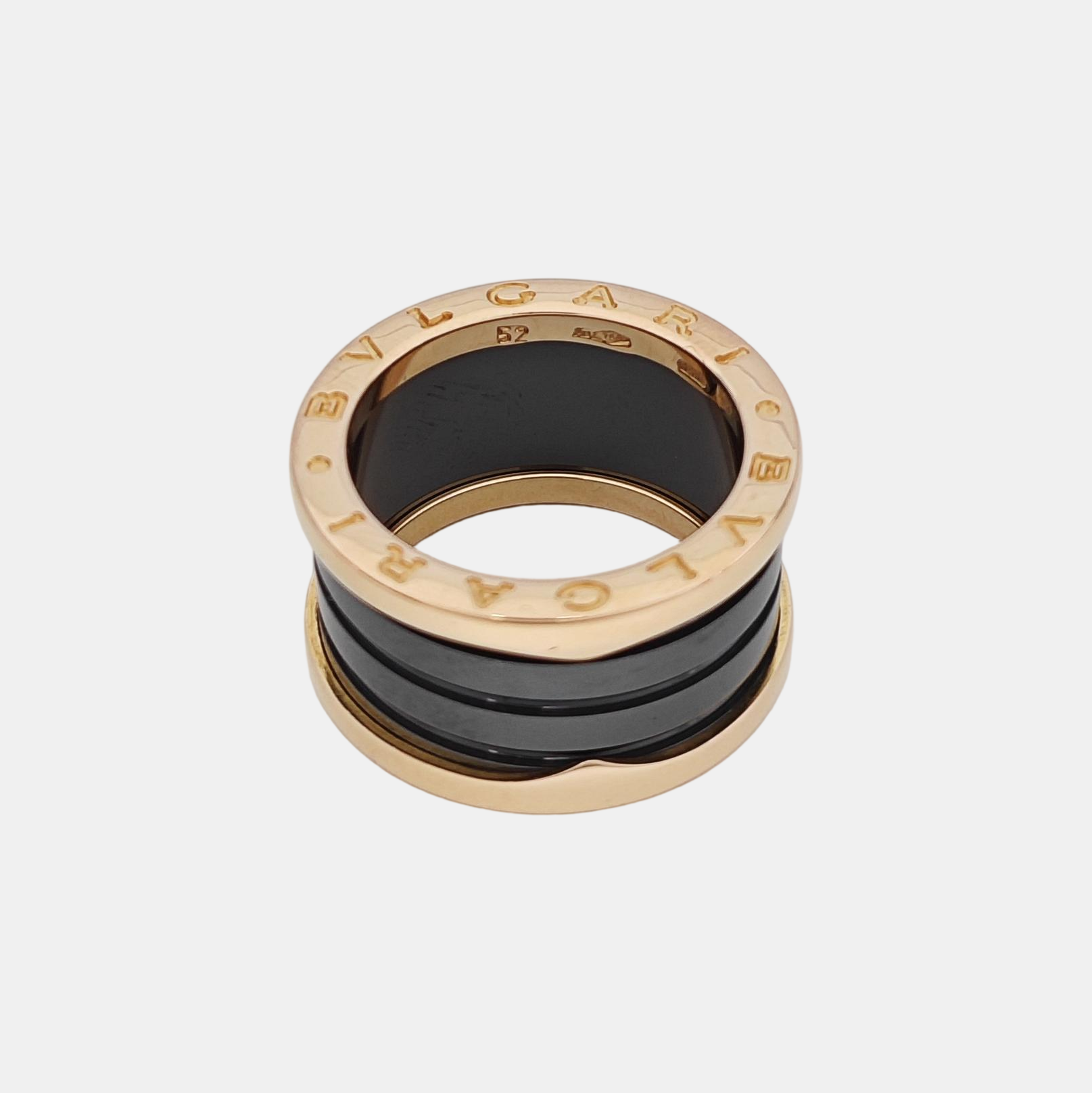 B.ZERO1 18k Rose Gold Ring EU 52