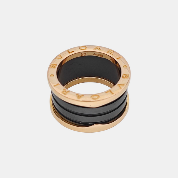 B.ZERO1 18k Rose Gold Ring EU 52