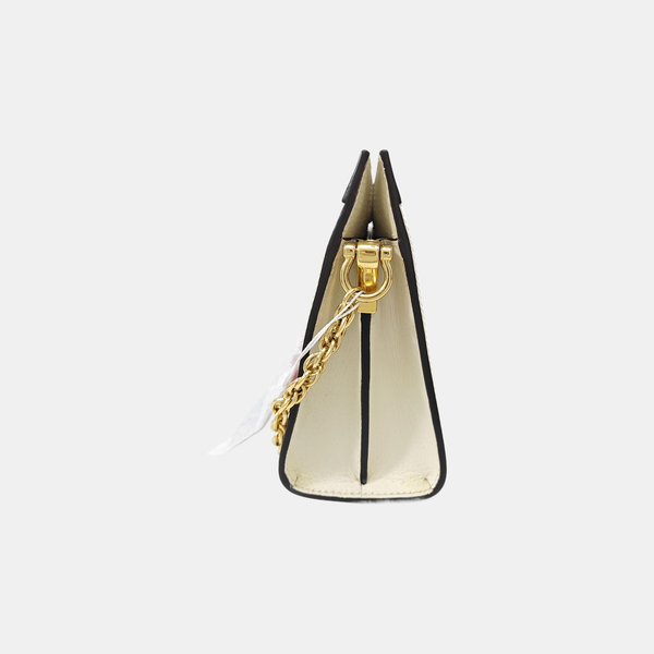 Ophidia Small Monogram Coated Canvas Beige