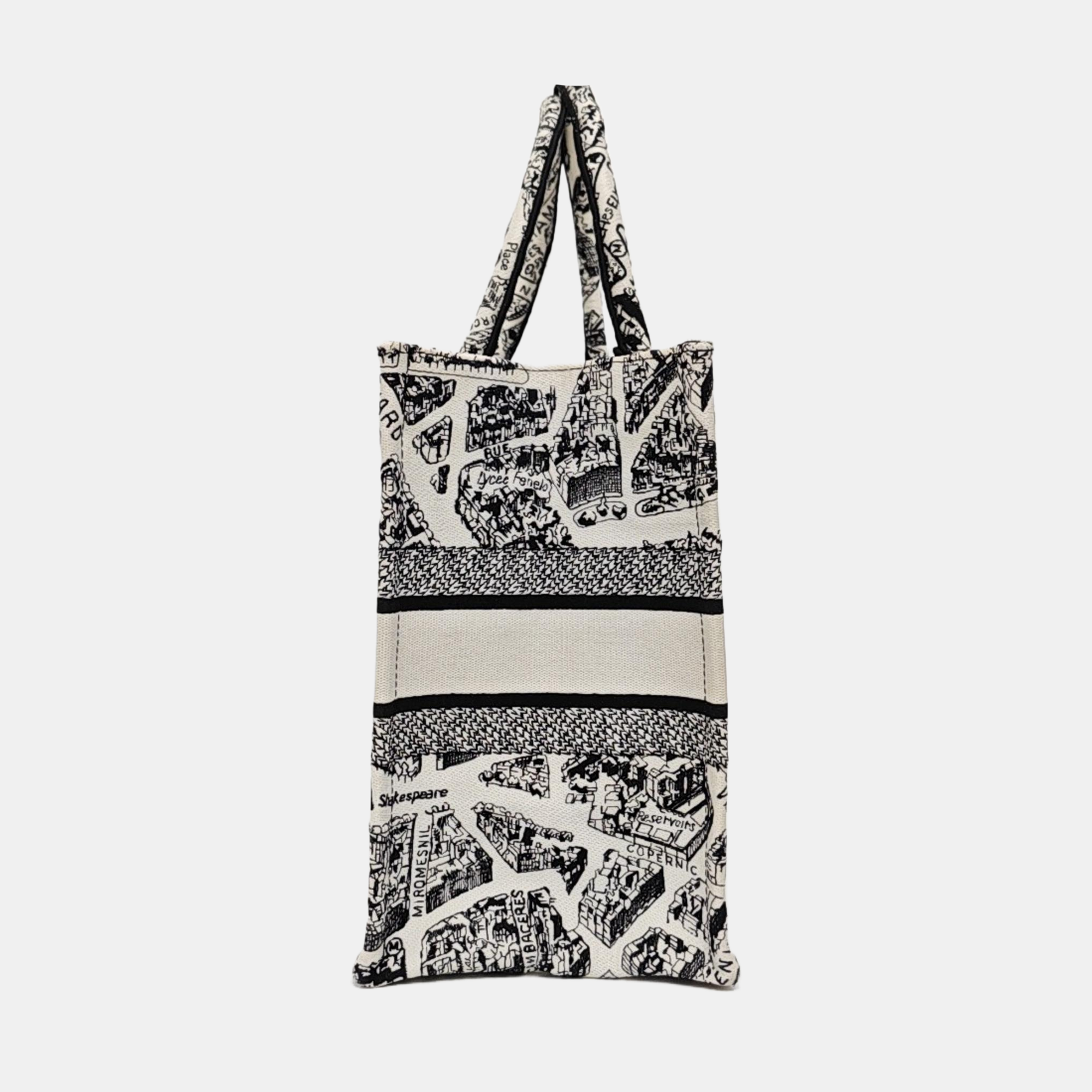 Book Tote Medium Canvas White
