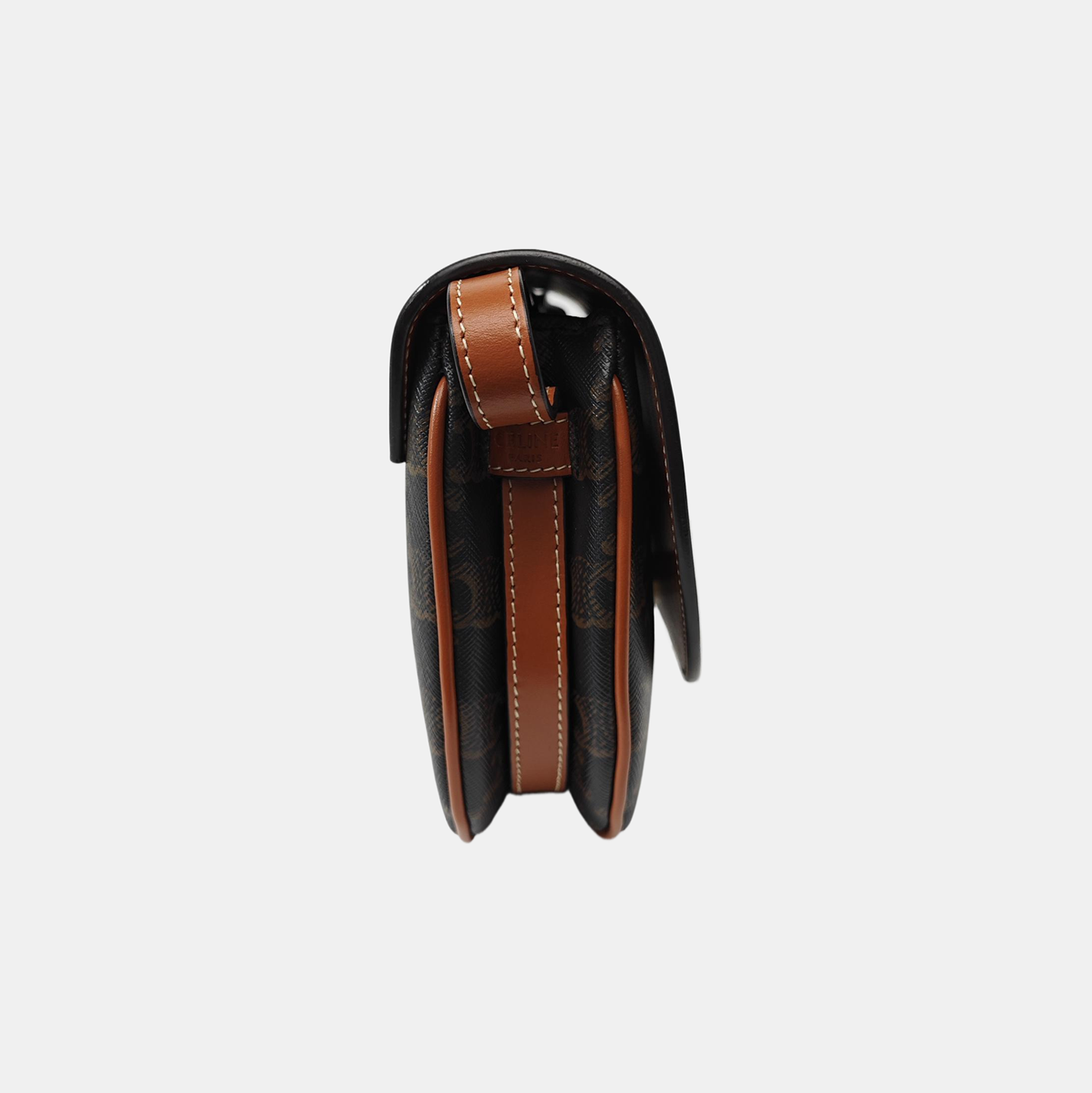 TEEN BESACE TRIOMPHE Small Coated Canvas Brown