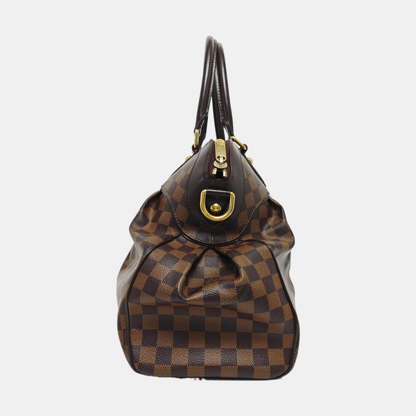 TREVI Damier Ebene Coated Canvas Brown