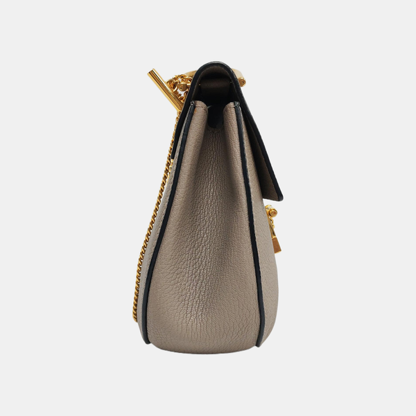 Drew Medium Calfskin Gray