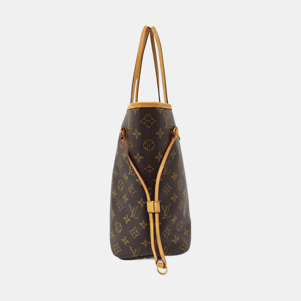 NEVERFULL MM Monogram Coated Canvas Brown