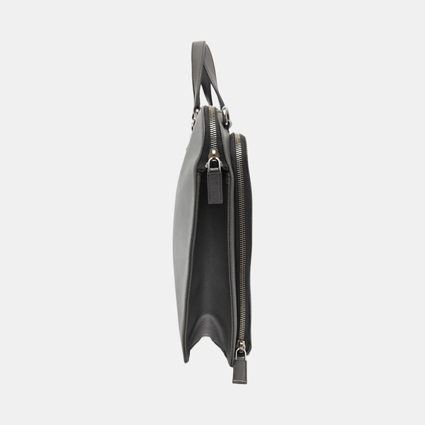 Saffiano Calfskin Crossbody Bag Gray