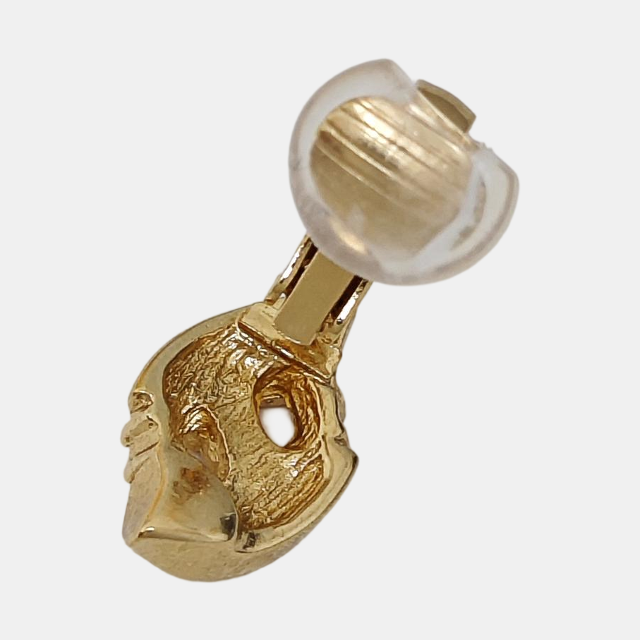 Metal Gold Clip On Earrings