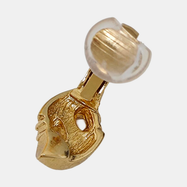 Metal Gold Clip On Earrings
