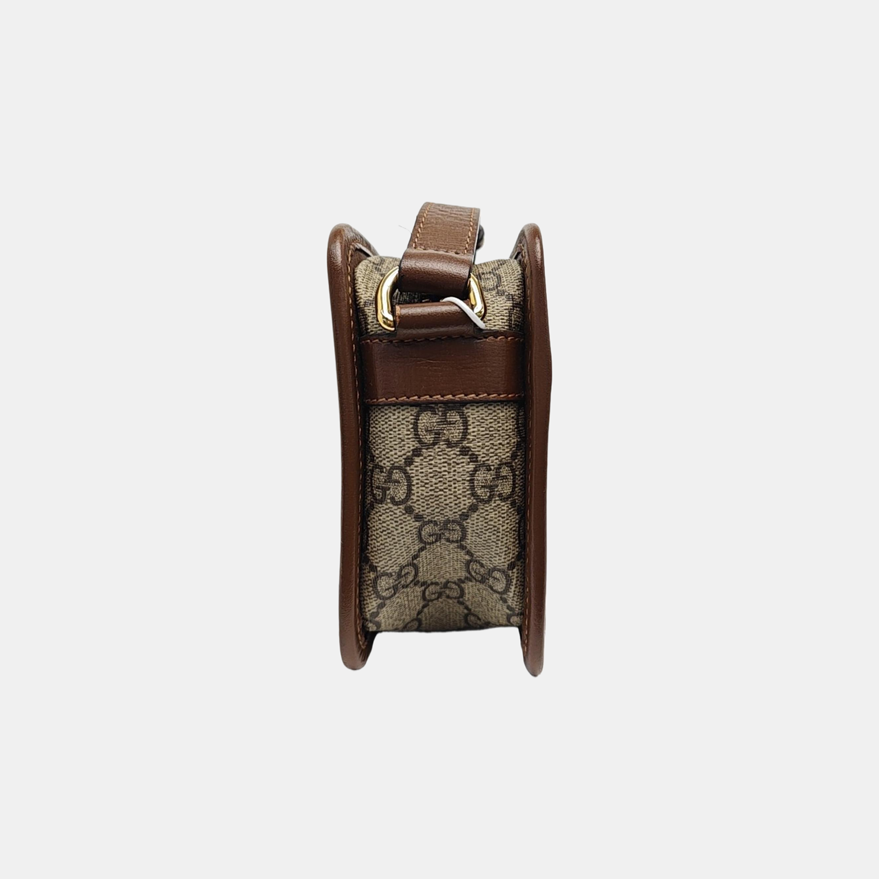 GG Supreme Mini Monogram Coated Canvas Beige