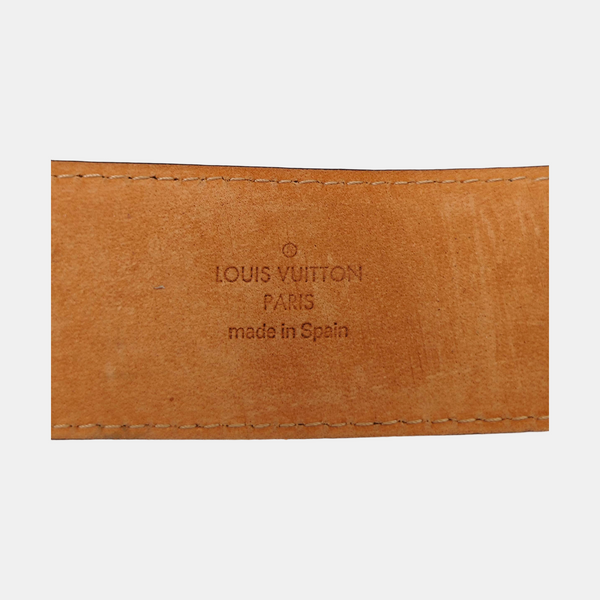 Coated Canvas Belt Brown