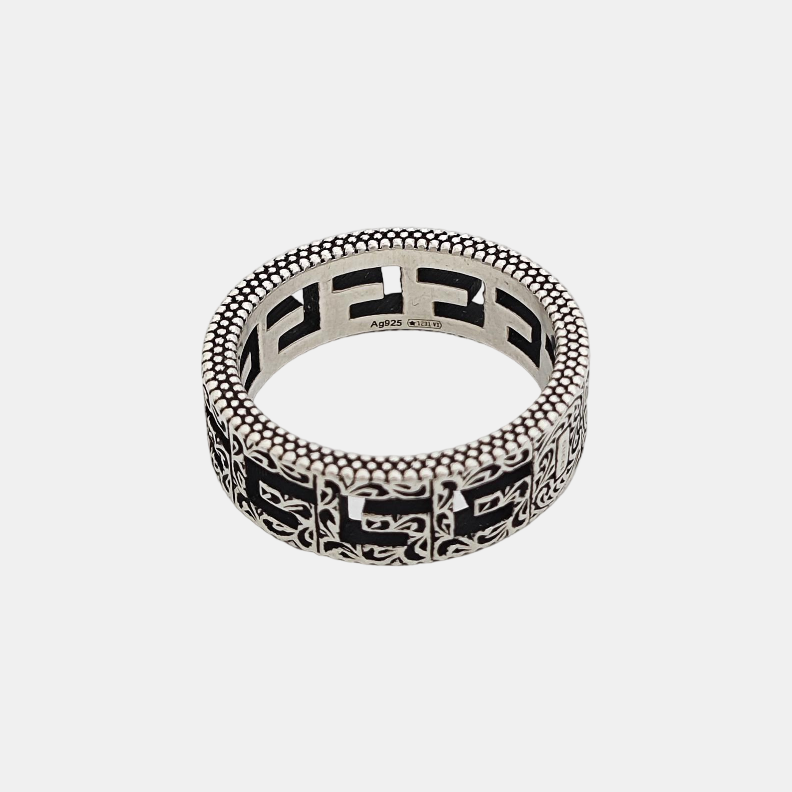 925 Sterling Silver Ring EU 53
