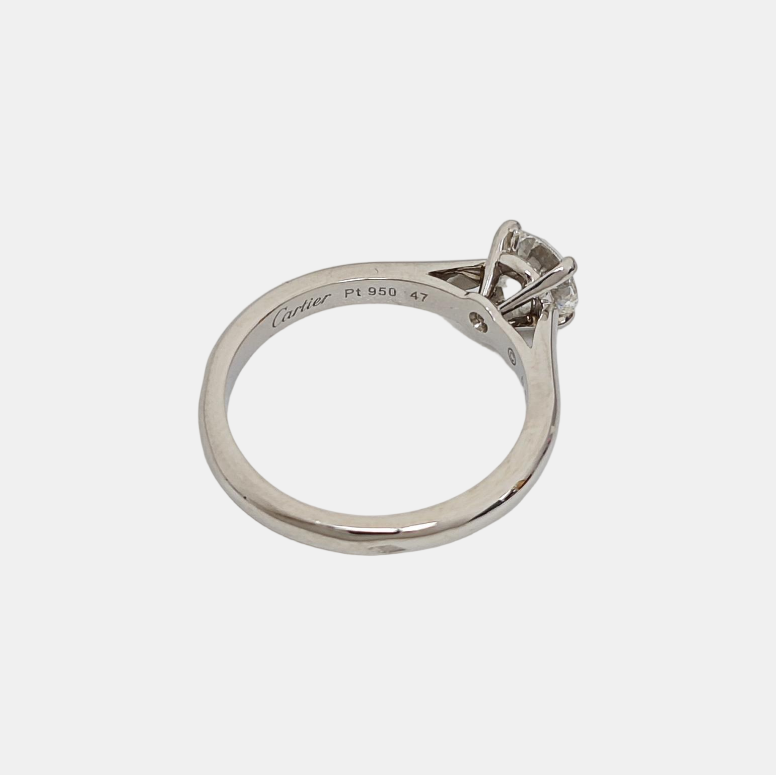 Platinum 950 Silver Ring EU 47