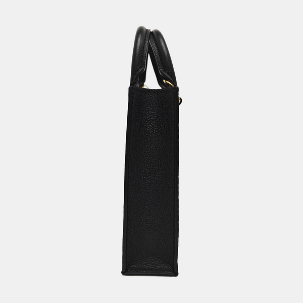 SAC PLAT Mini Calfskin Black