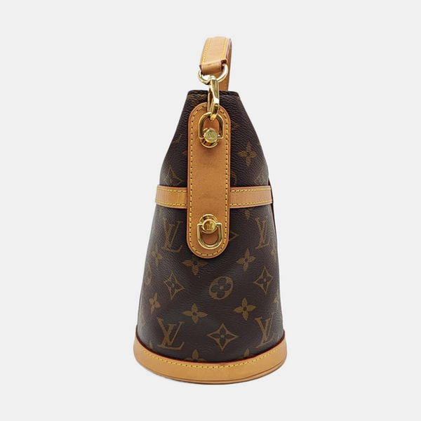 DUFFLE Monogram Coated Canvas Brown