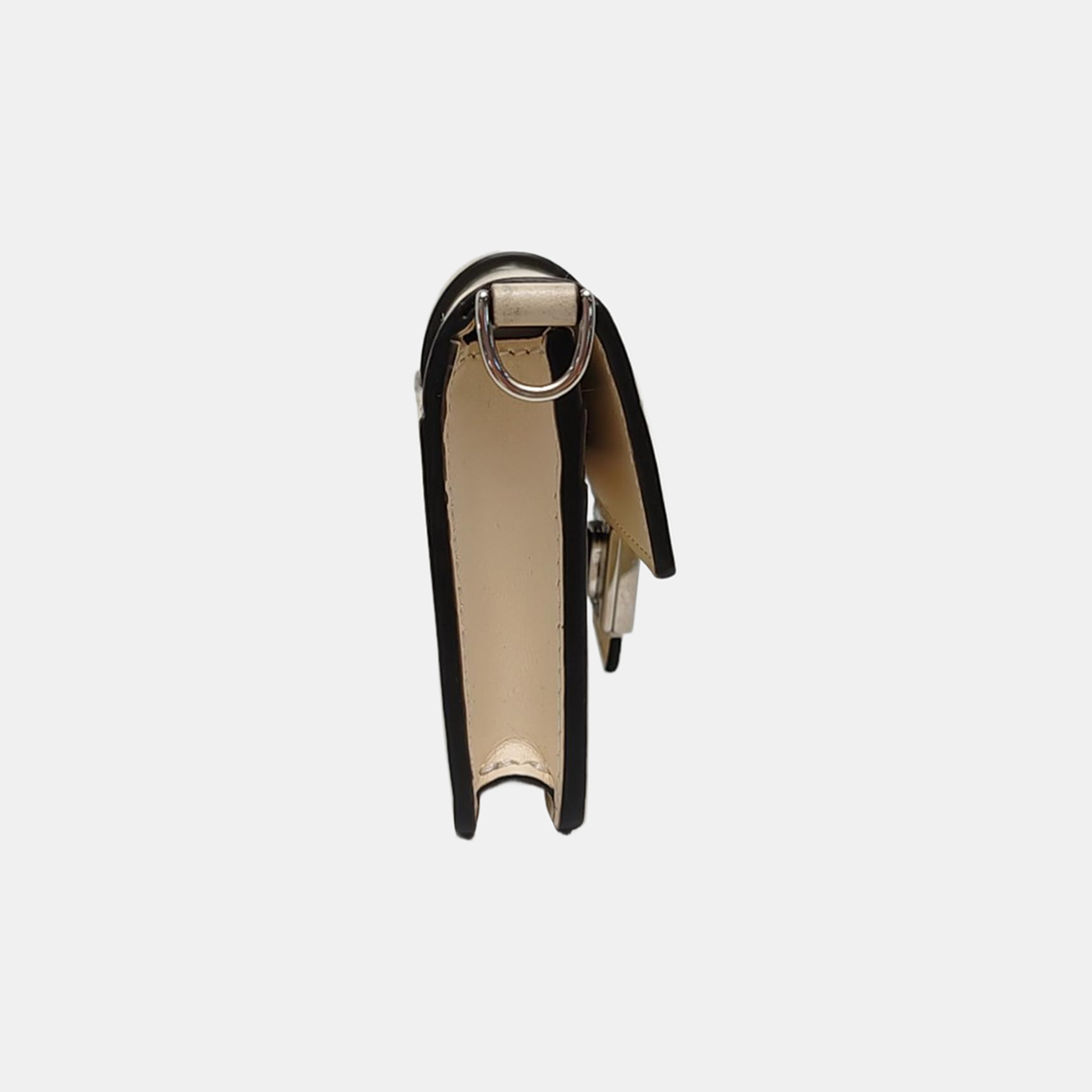 Authenticated pre-owned  Baguette Mini Calfskin Beige - Shoulder Bag at Looply