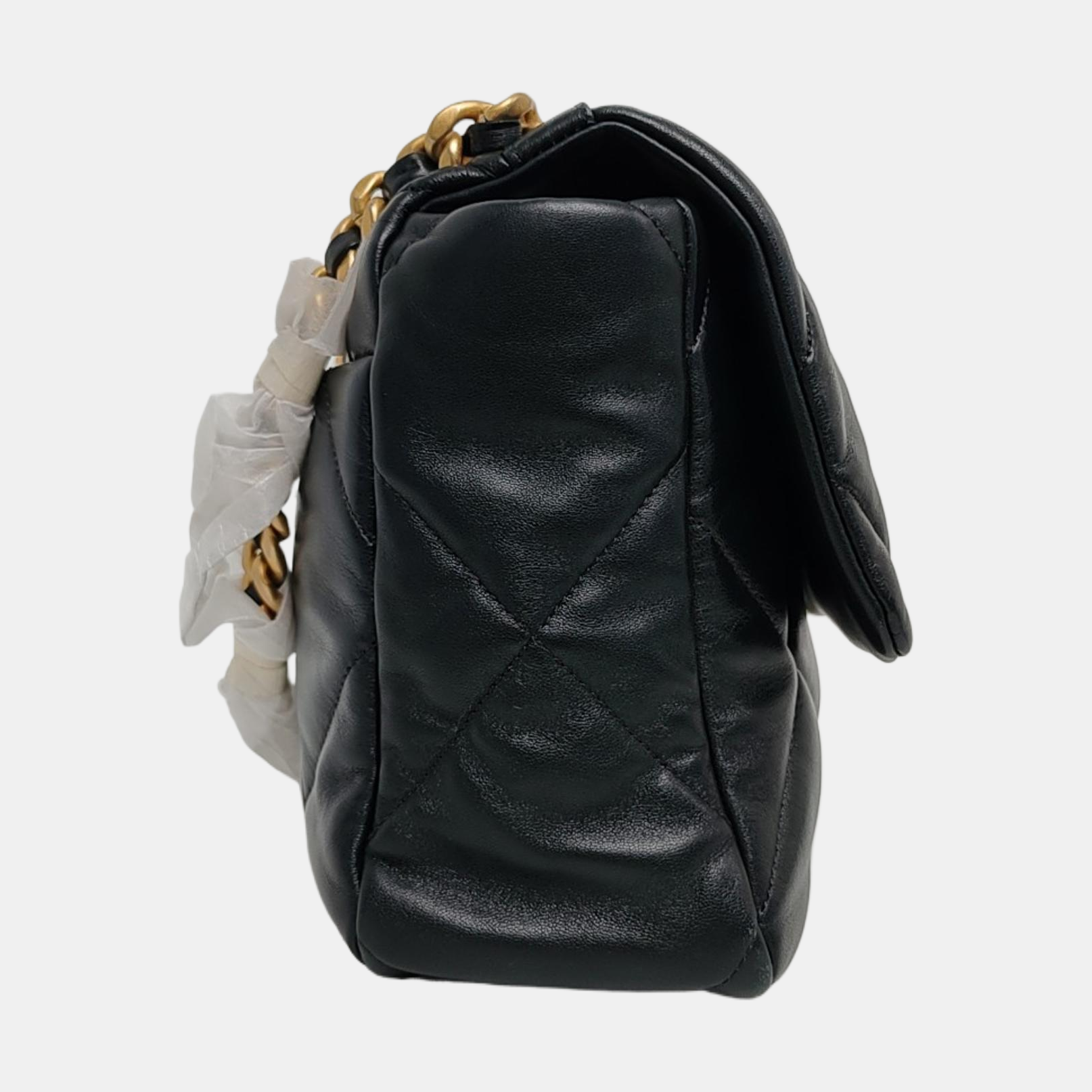 CHANEL 19 Large Quilted Lambskin Black