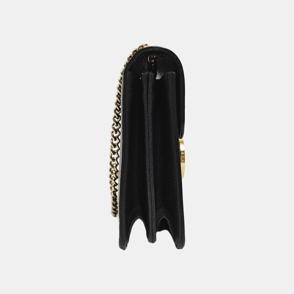 Interlocking G Small Calfskin Black