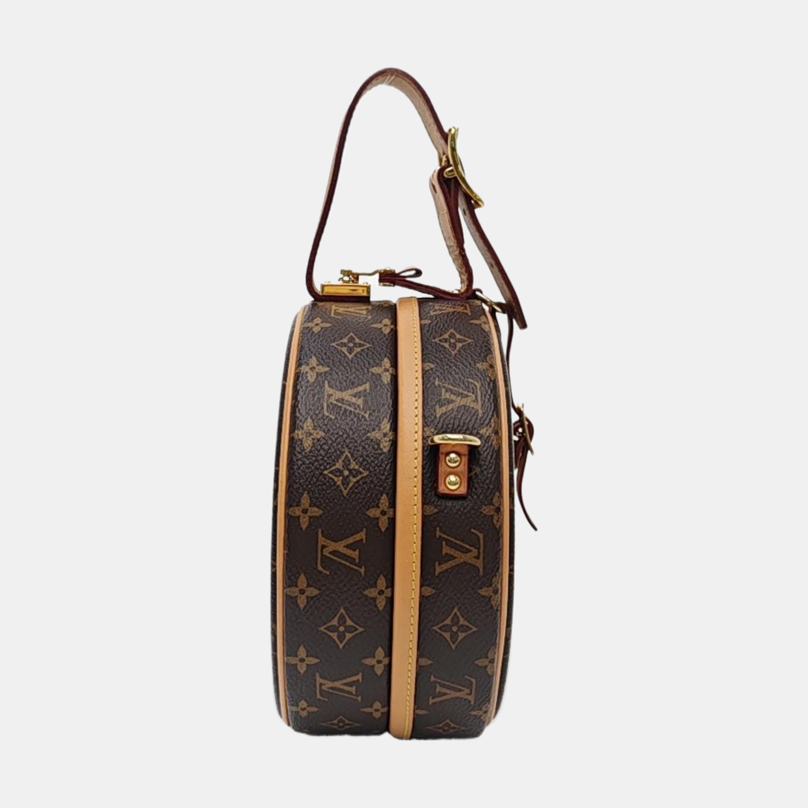BOITE CHAPEAU PM Monogram Coated Canvas Brown