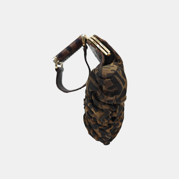 Calfskin Shoulder Bag Brown