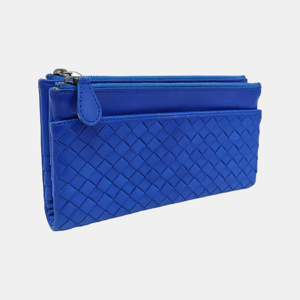Calfskin Wallet Blue