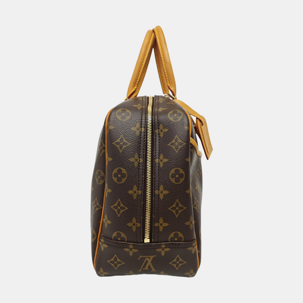 DEAUVILLE Monogram Coated Canvas Brown