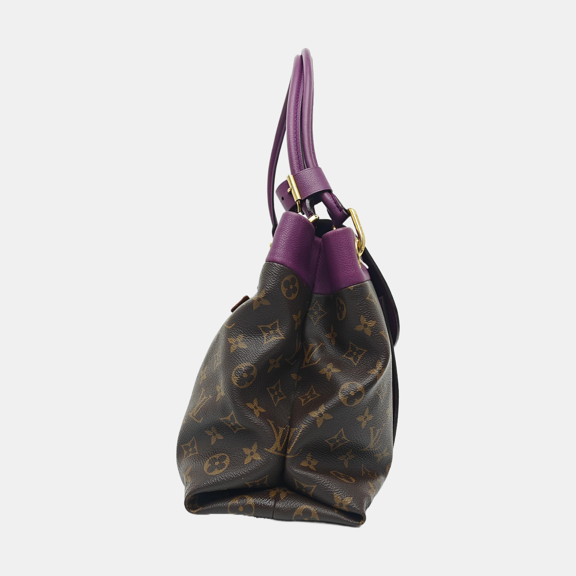 OLYMPE Monogram Coated Canvas Brown