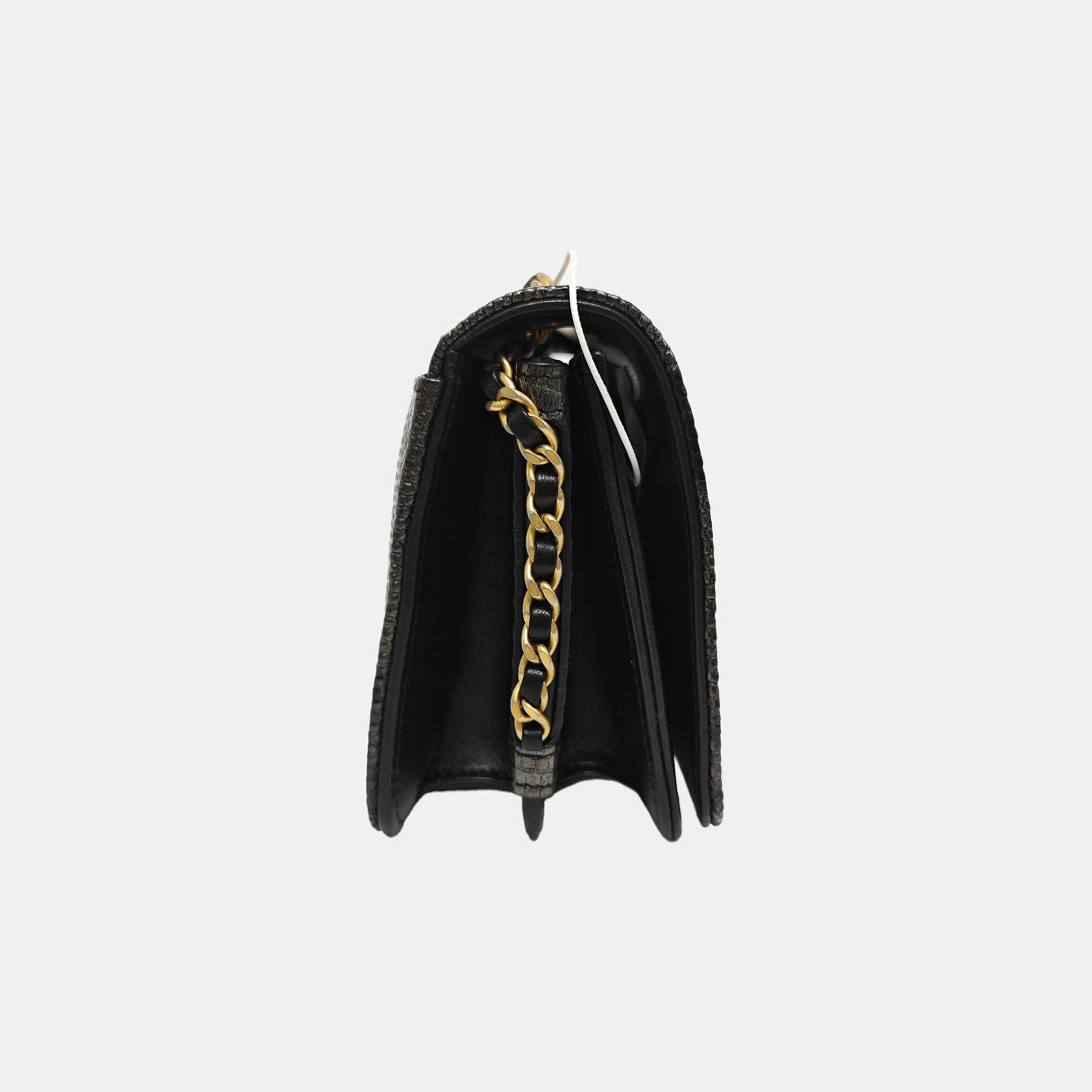 Lizard Shoulder Bag Black