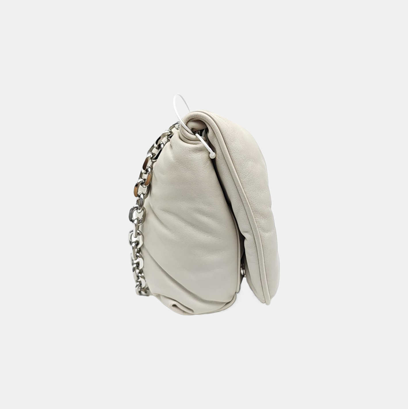 Lambskin Shoulder Bag White
