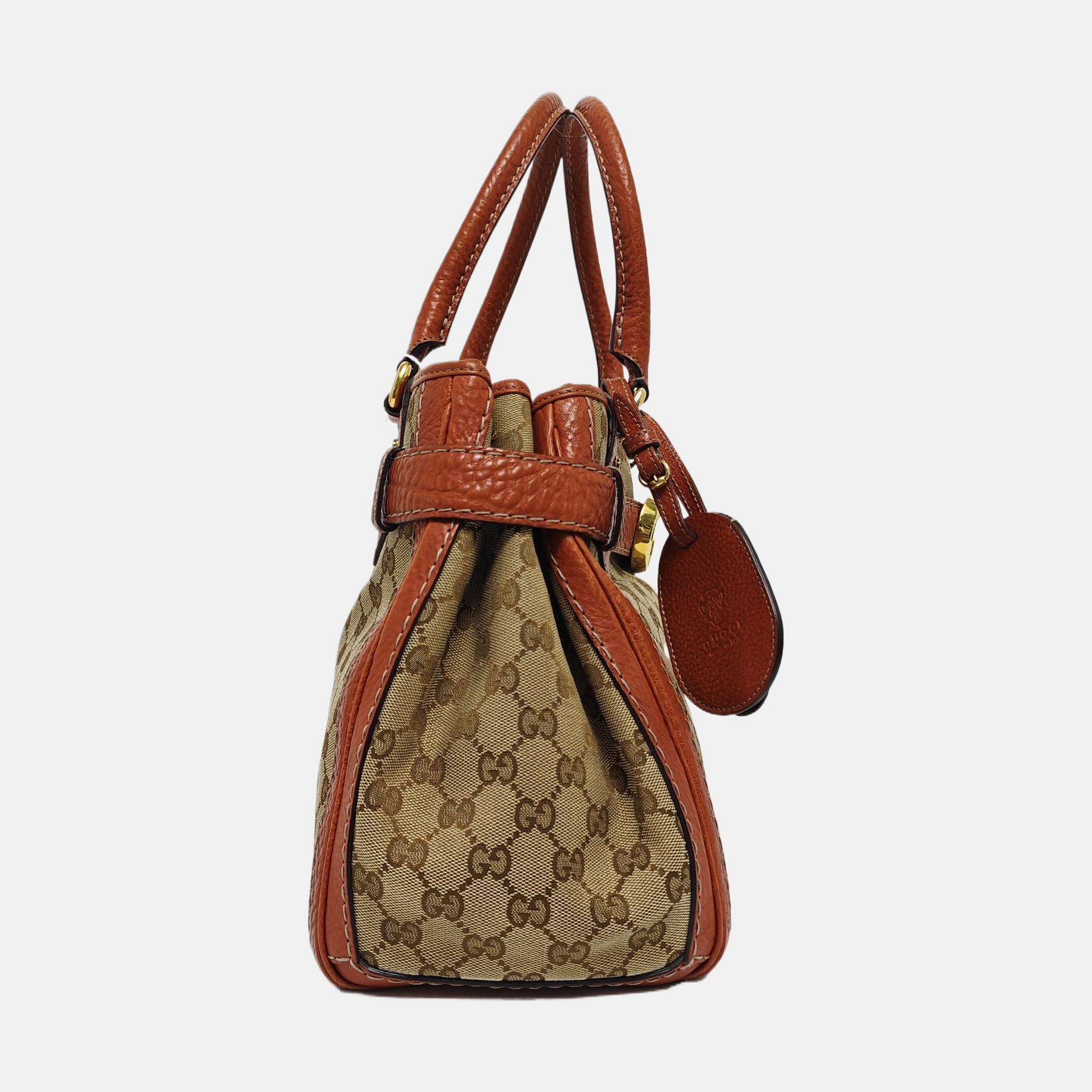 Monogram Canvas Tote Bag Beige