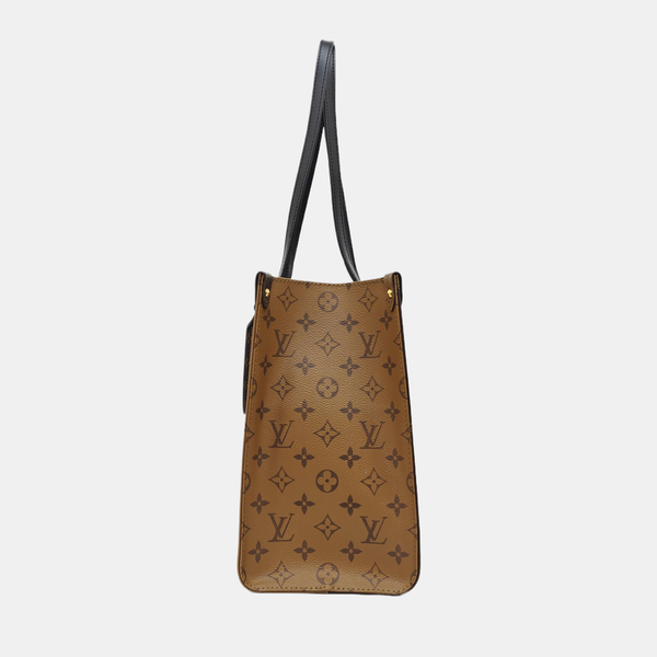 ONTHEGO MM Monogram Coated Canvas Brown