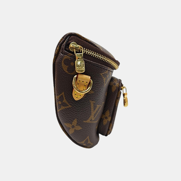 BUMBAG Mini Monogram Coated Canvas Brown