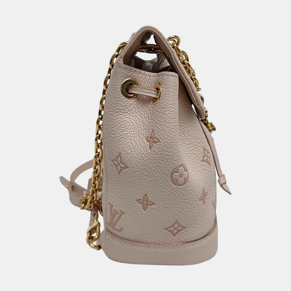 NOÉ Nano Monogram Calfskin Beige