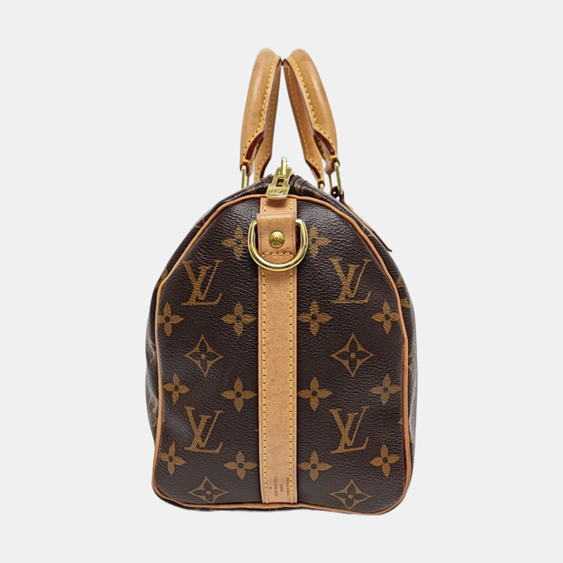 SPEEDY 25 Monogram Coated Canvas Brown